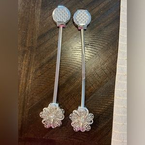Curtain tie backs with rhinestones